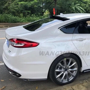 ABS Bright black Rear Roof Spoiler For Ford 4th Mondeo Fusion Sedan 2014-2018 - Picture 1 of 6