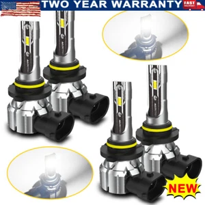 4x AUXITO 9005 & 9006 Combo Headlight LED High 6500K Low Beam Bulb Super White - Picture 1 of 9
