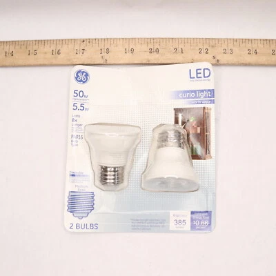 (2-Pk) GE LED Spot Light Bulbs Warm White Clear 385 Lumens 5.5-Watts 14038 - Image 1 of 3