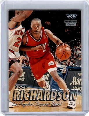 1997-98 Fleer #124 Pooh Richardson Traditions Crystal - Image 1 of 2