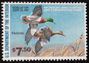 U.S. Unused (no gum) Stamp Scott #RW47 $7.50 Duck Stamp. Very Fine. Choice! - Picture 1 of 2