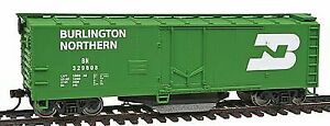 Walthers Trainline 1753 HO Scale 40' Plug-Door Track Cleaning Boxcar BN