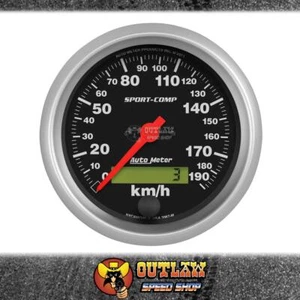 AUTOMETER SPEEDOMETER PROGRAMMABLE ELECTRIC 190 KPH 3-3/8" IN DASH - AU3987-M - Picture 1 of 1