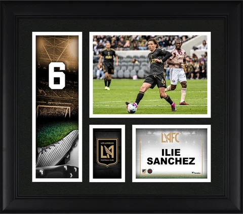 Ilie Sanchez LAFC Framed 15" x 17" Player Core Collage Cover