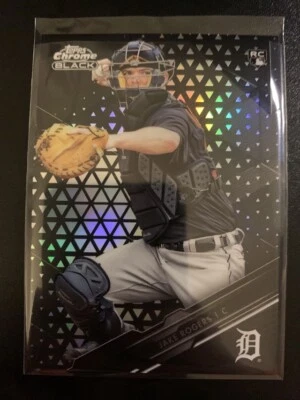 2020 Topps Chrome Black Refractors #43 Jake Rogers Tigers - Image 1 of 2