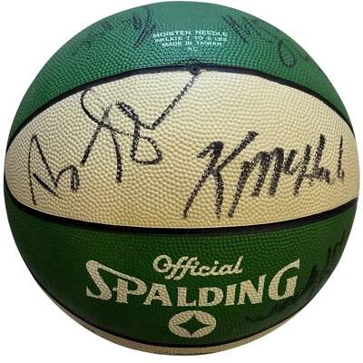 1990-91 Boston Celtics Team Signed Spalding Basketball (JSA) - Image 1 of 4