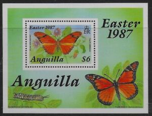 Anguilla 1987 QEII Easter - Butterflies - MS $6 - MNH