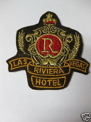 PARCHE VINTAGE RIVIERA HOTEL CASINO LAS VEGAS NUEVO SIN USAR Foto 1 de 4