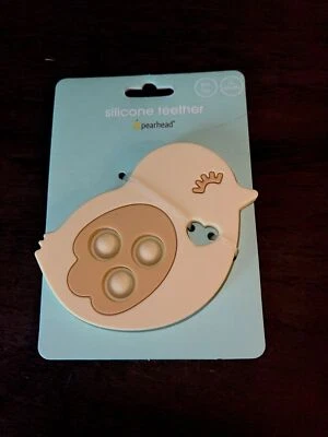 Pearhead Baby Chick Silicone Baby Teether Sensory Popping NEW Baby 0 3 6 9 12 M - Image 1 of 2