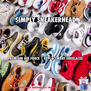 AIR FORCE 1 BEST REPLACEMENT SHOELACES ON THE MARKET PREMIUM QUALITY AF1 LACES - Picture 1 of 7