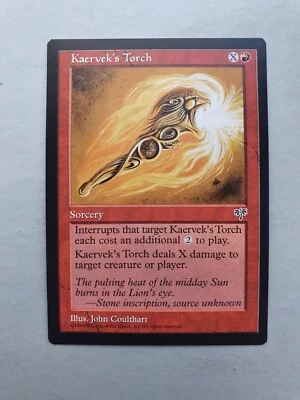 Kaervek's Torch, MTG Mirage (1996) Common Red Sorcery NM - Image 1 of 2