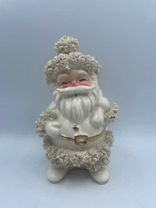 Vintage 50er Napco Weihnachten Weihnachtsmann Übertopf Süßigkeiten Spaghetti Borte S267 Aufkleber - Bild 1 von 8