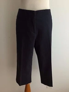 Pantalones cortos hasta la rodilla Theory/pantalones Capri azul medianoche talla 8 - Imagen 1 de 12