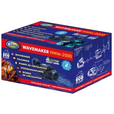 Aqua Nova Wavemaker Strömungspumpe 2000l/h - 3,8W für Süß- + Meerwasser Aquarien