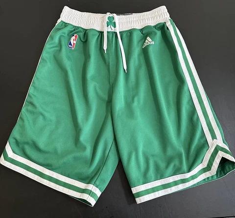 ADIDAS BOSTON CELTICS AUTHENTIC NBA GAME BASKETBALL SHORTS GAME ISSUED MENS MED Cover
