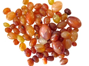 ANTIQUE Carnelian AGATE Beads Mid Eastern 18th Or Earlier - Picture 1 of 8