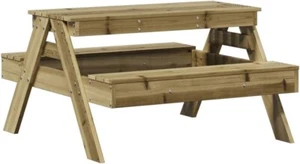 Vida XL YJA Picnic Table for Kids 88x97x52 cm Impregnated Wood Pine 832600 - Picture 1 of 12