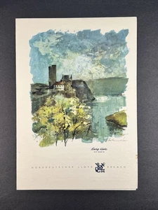 1960 MS Berlin Lunch Menu - North German Lloyd - July 12th - Picture 1 of 3