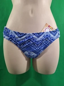 Op Fashion Separates Damen Bikinihose Bademode - Large (11-13) blau mit weiß - Bild 1 von 12