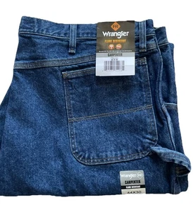 NWT! Wrangler FR Flame Resistant Carpenter Jeans 44x30 - Picture 1 of 6