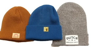 Dutch Bros Beanie Set (3) — Rainbow Rust • Blue Windmill • grau „Endless Chill“ - Bild 1 von 4