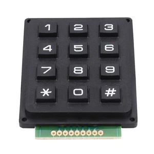 Keyboard Modules With 12 Keys 3x4 Push Buttons External Keypad For MCU NEW - Afbeelding 1 van 7
