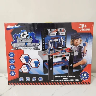 Juego de herramientas para niños juguetes base ejercicio manos e inteligencia de desarrollo 91 piezas Foto 1 de 3