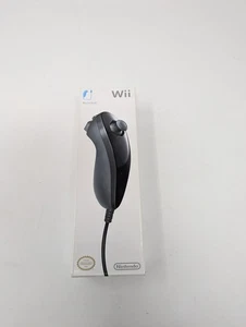 Nintendo Wii Nunchuk Controller Black OEM New Factory Sealed NunChuck - Picture 1 of 4