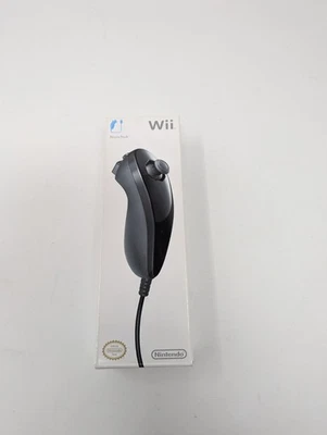 Nintendo Wii Nunchuk Controller Black OEM New Factory Sealed NunChuck - Image 1 of 4