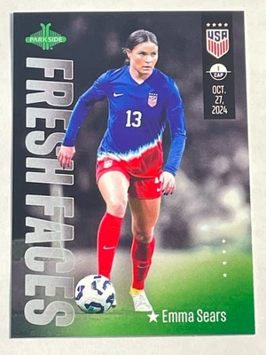 Emma Sears 2025 Parkside Fresh Faces USWNT новая без ценников No6 в наличии! - Изображение 1 из 2