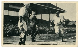 Plumas finas National Chicle 1936 R313 Lombardi Says Ugh Reds vs. Chicago PR-FR - Imagen 1 de 2