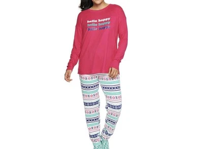 NUEVO Conjunto de pijama Sonoma para mujer - Top manga larga (XL) - Pantalones de chándal suaves (L) Foto 1 de 4