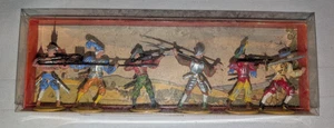 Juego de soldados alemanes del siglo XV Landsknechts Merten 4019 años 60 con caja original 40 mm - Imagen 1 de 2