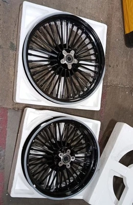 19x2.5 17x4.5 Fat Spoke Wheels for Harley Sportster Iron 883 1200 2010-2020 Used Foto 1 de 4