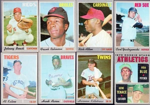 1970 Topps Baseball Partial Set (587/720) 82% Aaron, Bench, Mays, Clemente 🔥 - Picture 1 of 13