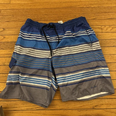 Bañador Adidas Originales Para Hombre Clásico a Rayas Forrado Bolsillos 34 Cintura Foto 1 de 4