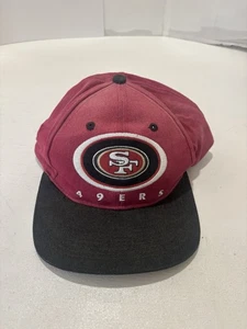 Vintage 90s Logo 7 San Francisco 49ers Snapback Hat Red NFL Logo  - Bild 1 von 3