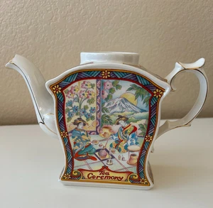 Vintage Sadler The World of Tea Collection Teekanne Tea Ceremony England OHNE Deckel - Bild 1 von 7