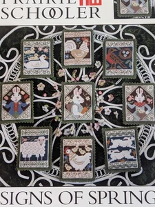 The Prairie Schooler SIGNS OF SPRING BK 163 Counted Cross Stitch Chart - Picture 1 of 5