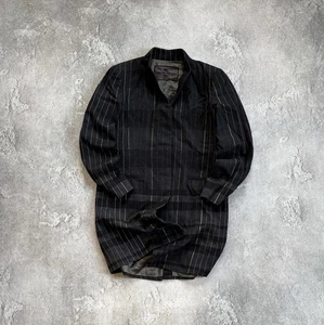 Etro 42 Gr. gestreifter Wollmantel Longjacke Knopfleiste Jacke Freizeit Old Money  - Bild 1 von 17