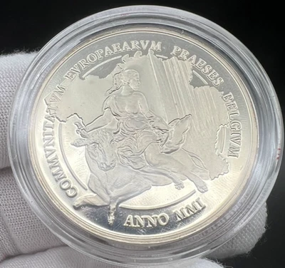 Bélgica 500 Francos 2001 EUROPA PLATA Foto 1 de 3