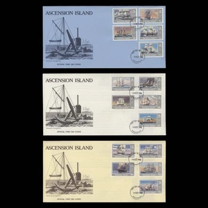 Ascension 1986 Royal Navy Ships cubiertas de primer día - Imagen 1 de 1