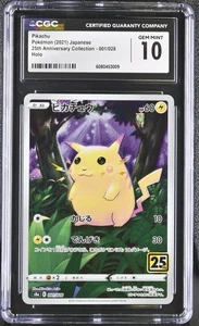 Pokemon Karte CGC 10 Pikachu 25th Anniversary 001/028 - Bild 1 von 2