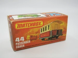 Matchbox Superfast No 44 Passenger Coach Original Empty Box Excellent/Near Mint - Picture 1 of 4