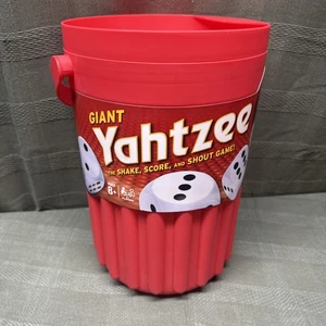 Riesiger Yahtzee 5 Schaum Würfel Shaker Eimer trocken abwischbare Scorekarte Outdoor Rasen Spiel - Bild 1 von 12