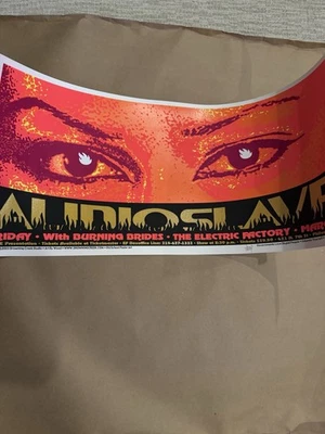 Póster de concierto original Audioslave 2003 - firmado numerado raro - SN 150 - LE Foto 1 de 4