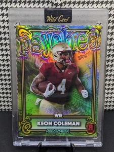 Keon Coleman Rookie /50 2023 Wild Card Alumination PSYCHED Seminoles Bills AP-KC - Bild 1 von 3