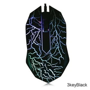 Colorful LED USB Gaming Mouse 2400DPI Ergonomic Wired Optical Mouse for PC Lapto - Picture 1 of 8