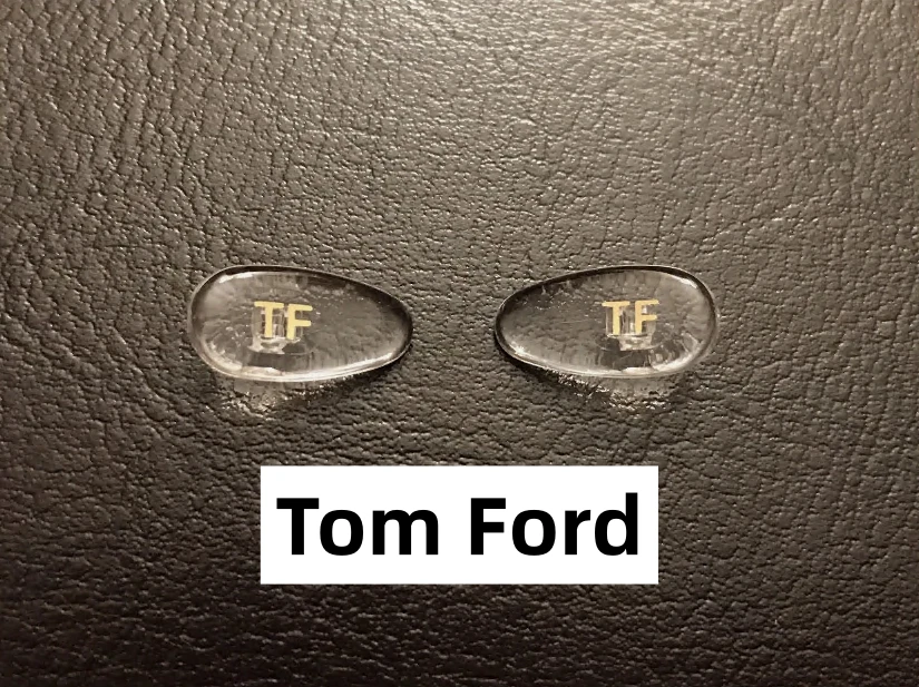 NUEVAS almohadillas nasales a presión de repuesto de alta calidad para gafas Tom Ford doradas 1 par Foto 1 de 4