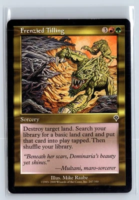 (4x) FRENZIED TILLING – MTG Magic the Gathering Card – Invasion – Common - Image 1 of 4
